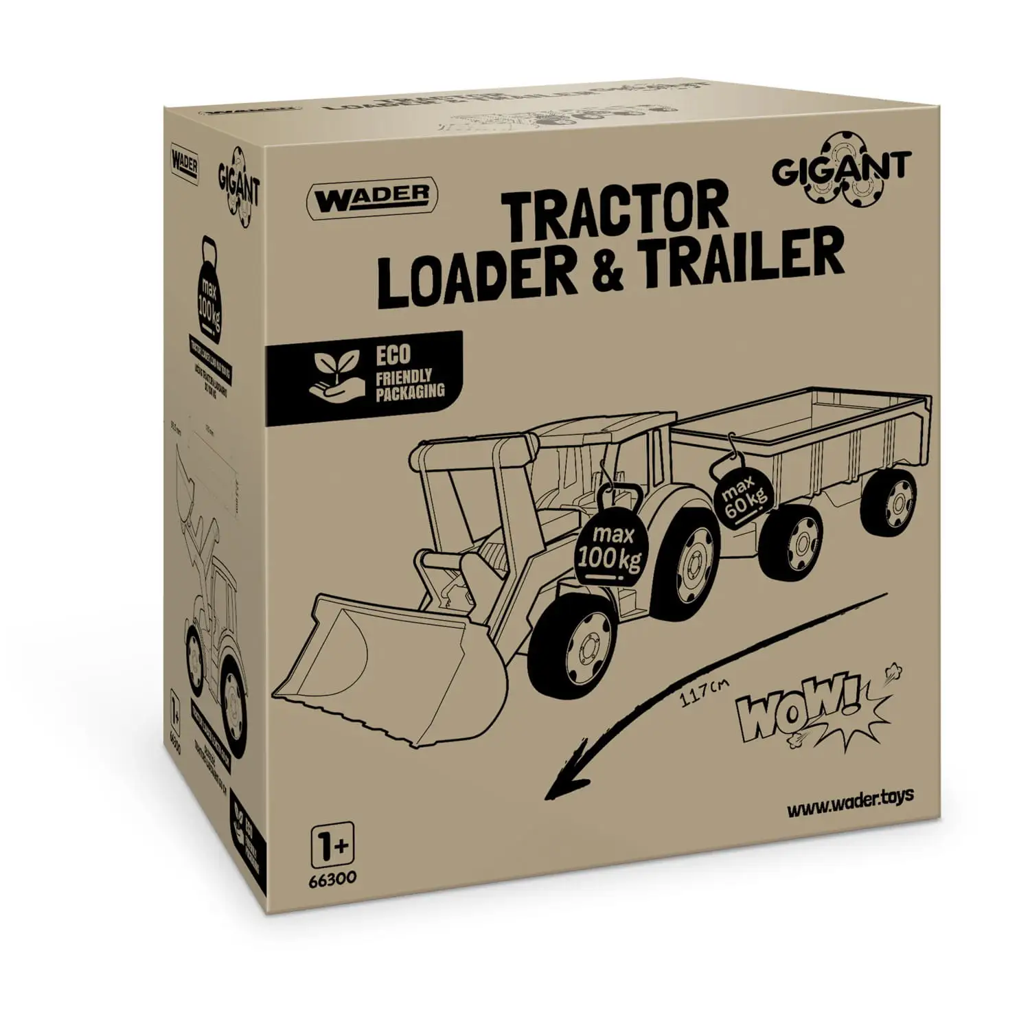 Gigant traktor ładowarka z przyczepą — 7