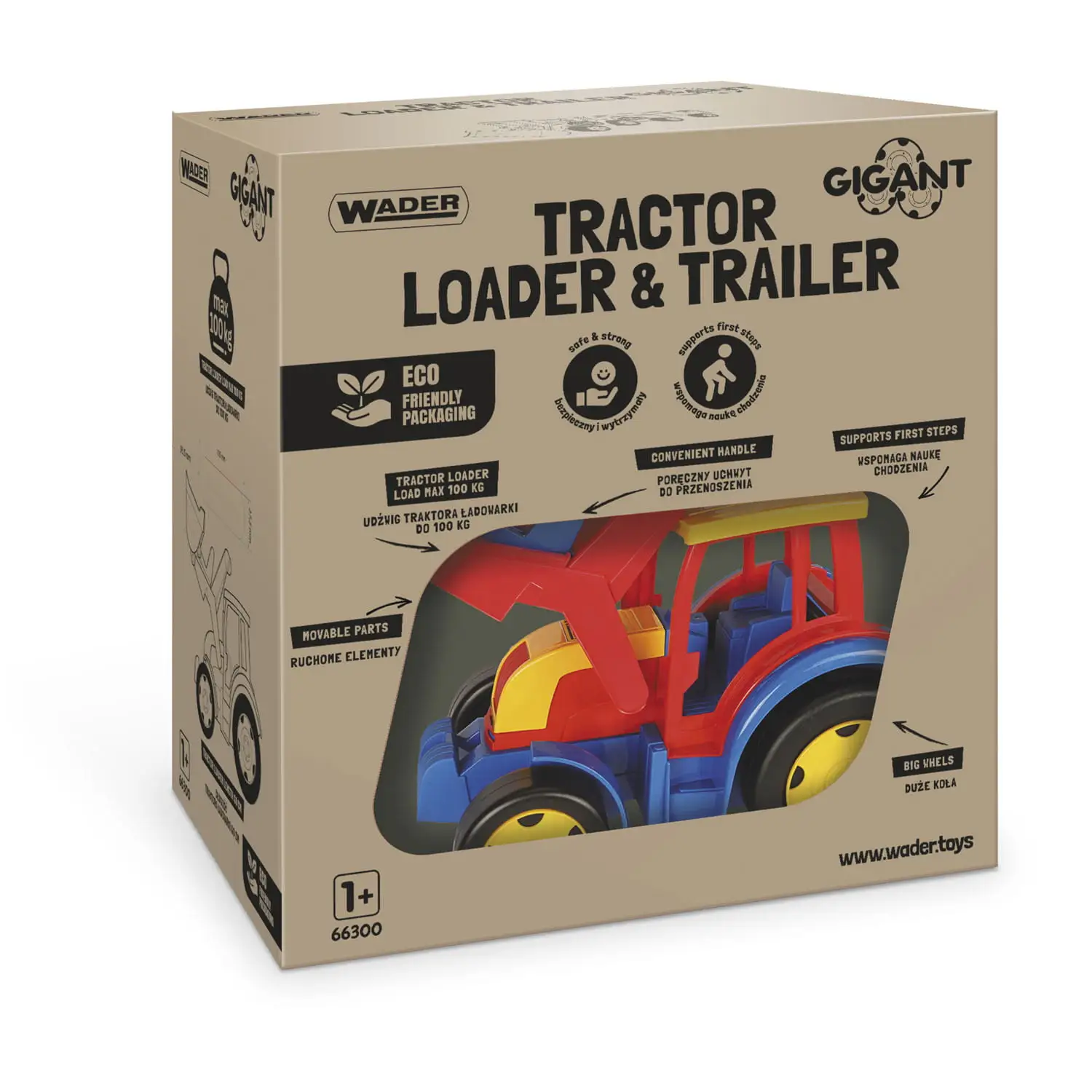 Gigant traktor ładowarka z przyczepą — 5