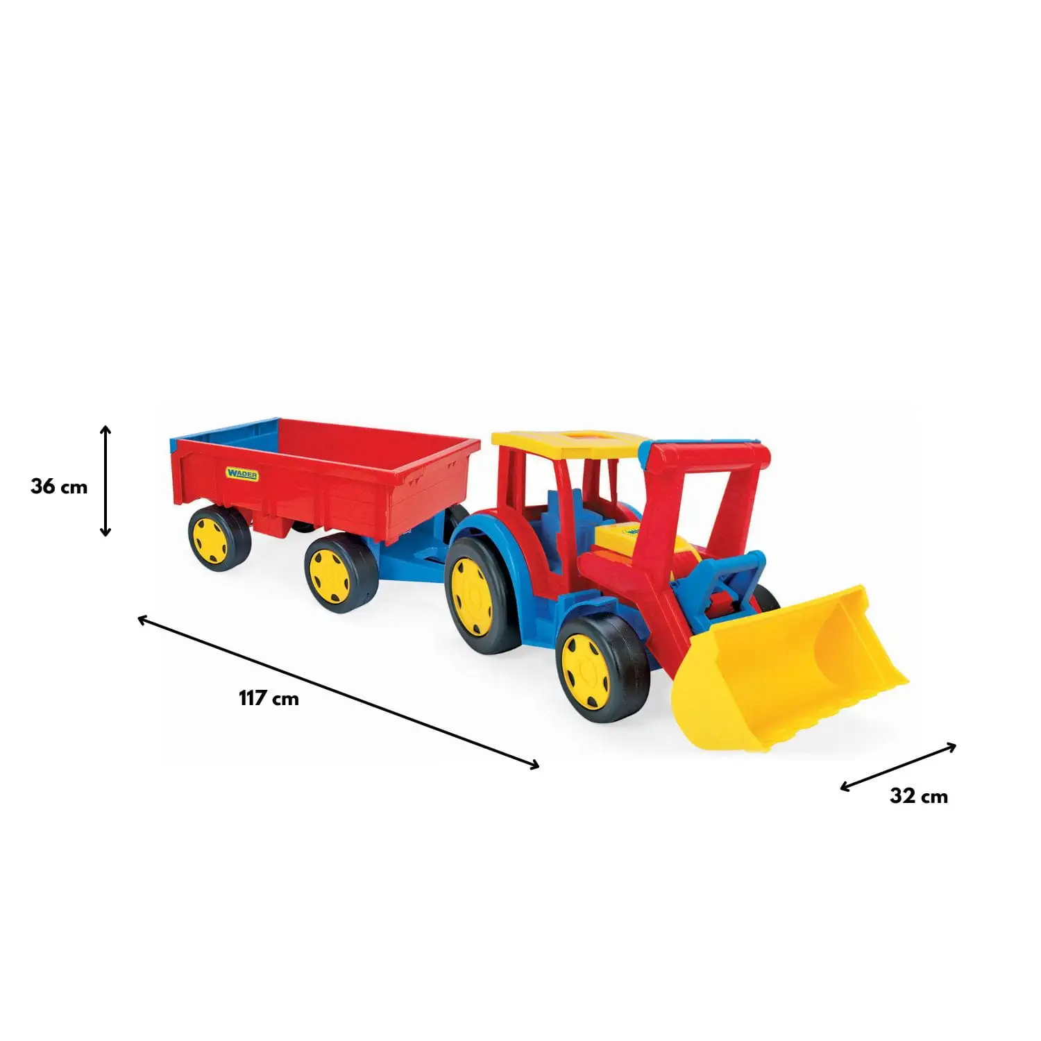 Gigant traktor ładowarka z przyczepą — 3