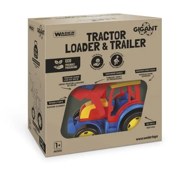 Gigant traktor ładowarka z przyczepą — 8