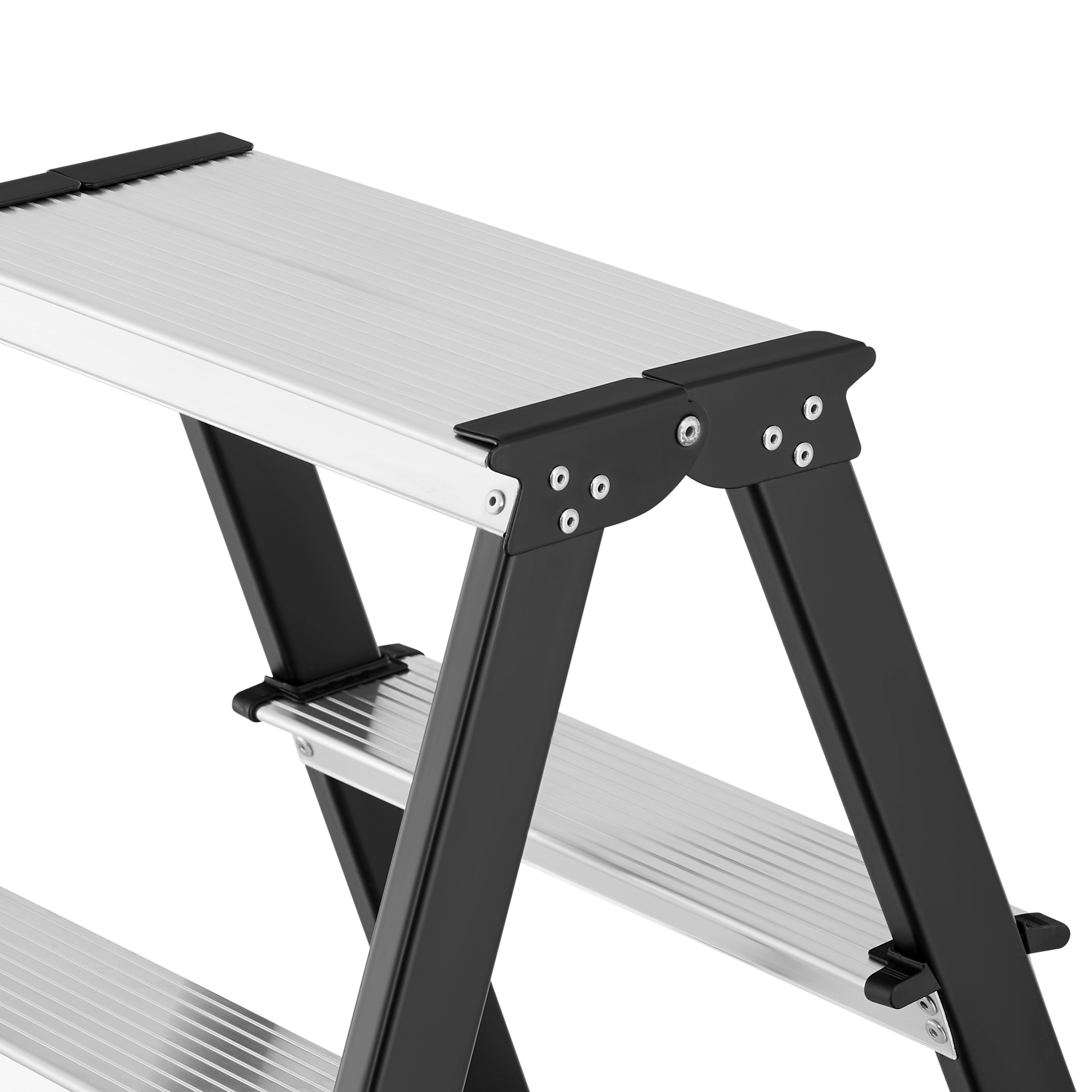 Drabina drabinka domowa 2x5 dwustronna składana MOCNA 150 kg HIGHER schodki — 7