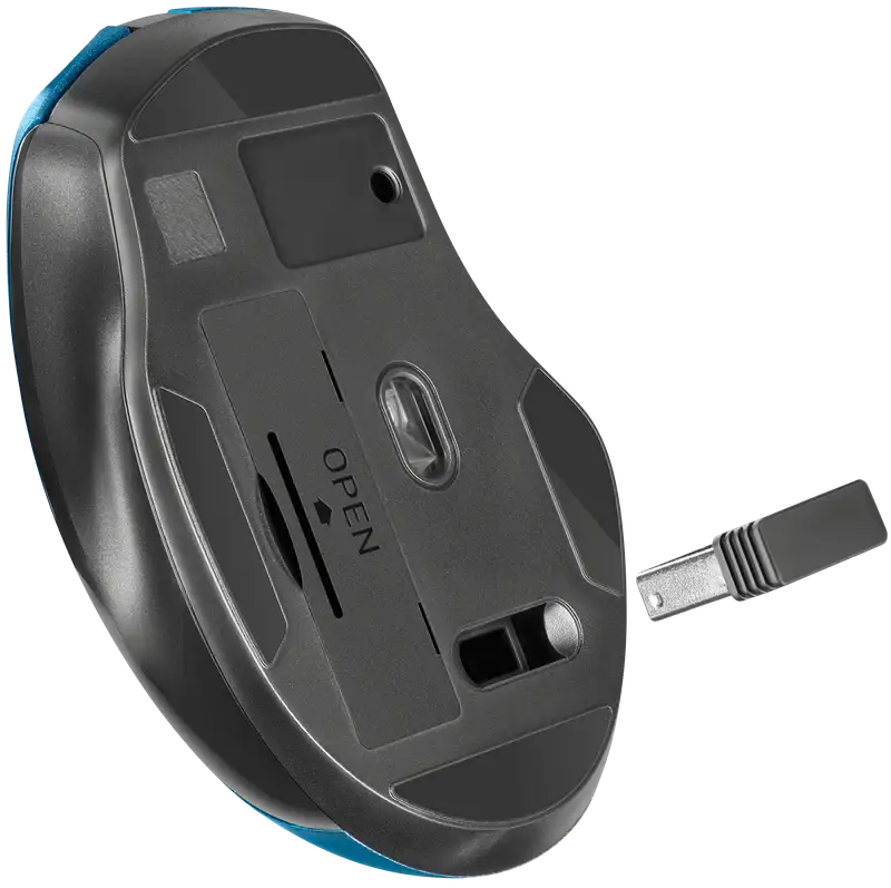 MYSZ DEFENDER PRIME MB-053 RF BEZPRZEWODOWA SILENT TURKUSOWA OPTICAL — 3
