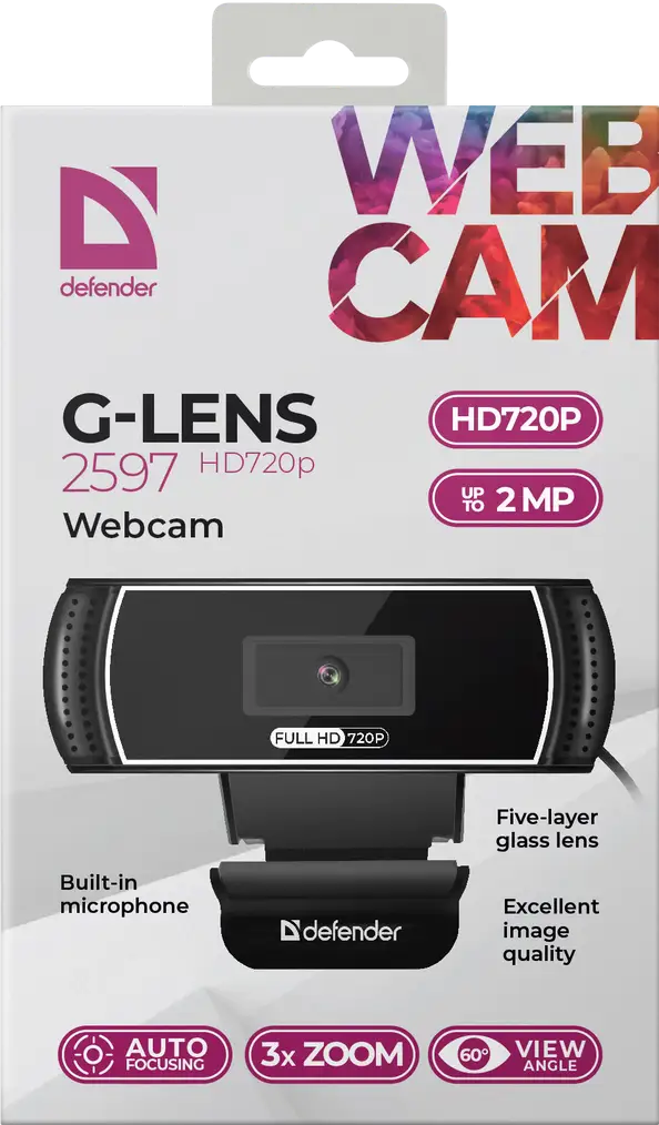 KAMERA DEFENDER G-LENS 2597 HD720p 2 MP AUTO FOCUS AUTO TRACKING — 12