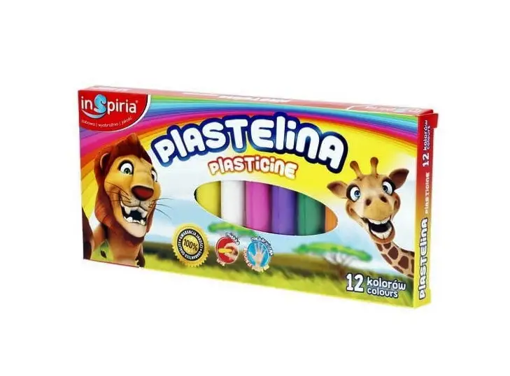 plastelina 12kol.  INSPIRIA