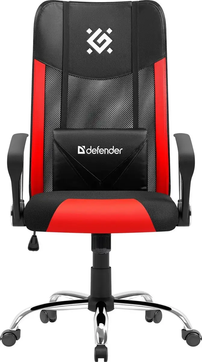 FOTEL DEFENDER WEST CZERWONO-CZARNY RGB GAMING — 3