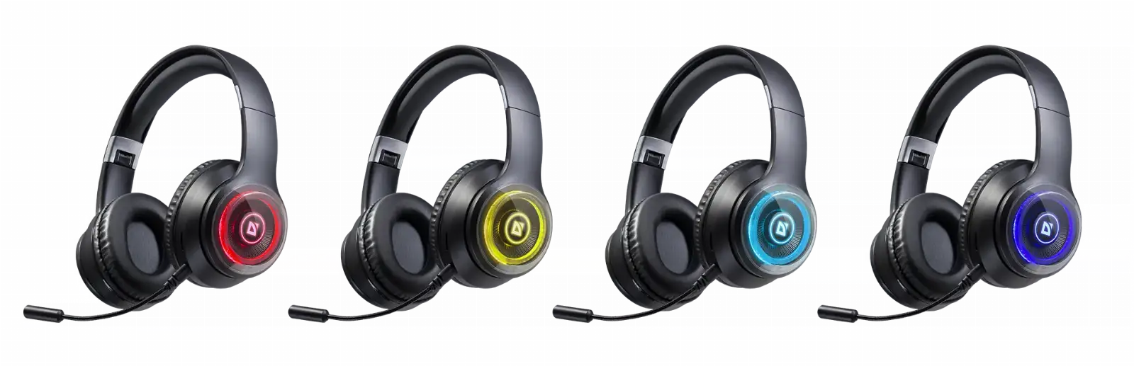 SŁUCHAWKI DEFENDER BLUETOOTH FREEMOTION B400 LED — 2