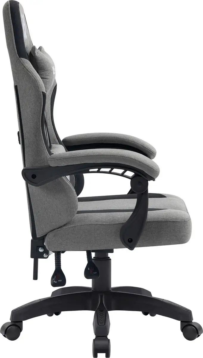 FOTEL DEFENDER LUMEN SZARO-CZARNY GAMING — 5