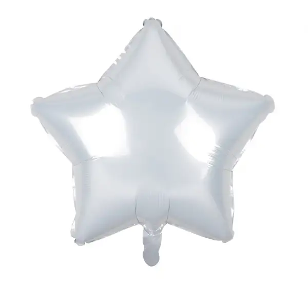 balon GWIAZDA BIAŁA 19'' ok. 48cm |  HS-G19BL