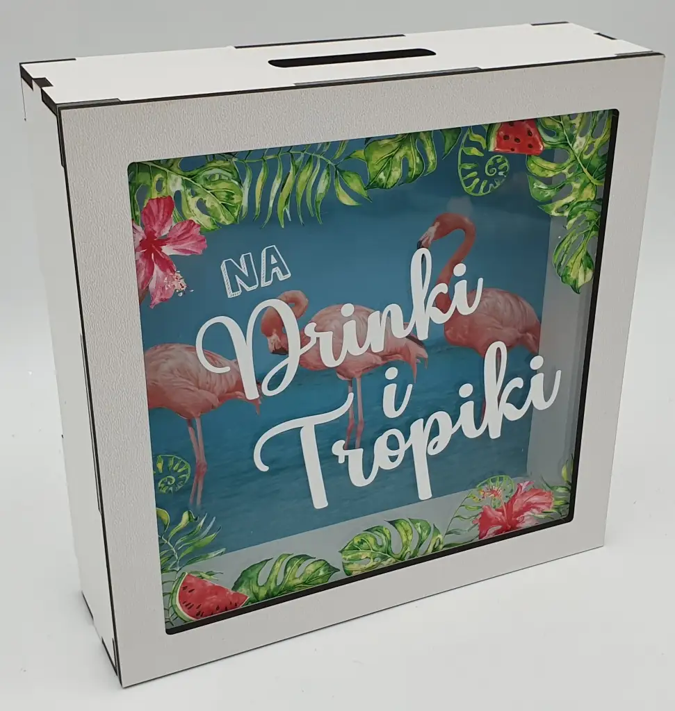 skarbonka 18x18x5cm NA DRINKI I TROPIKI