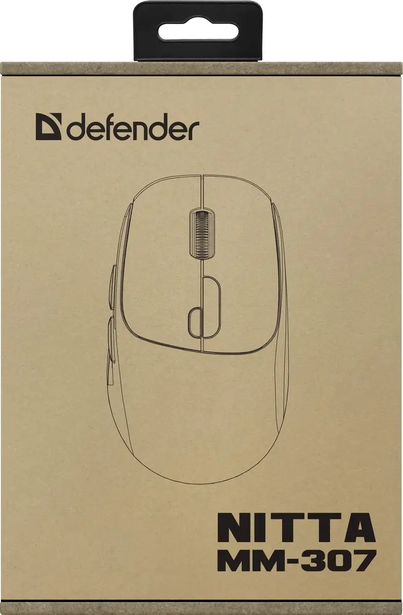 MYSZ DEFENDER NITTA MM-307  RF+BT OPTIC 1600dpi 6P BIAŁA — 7