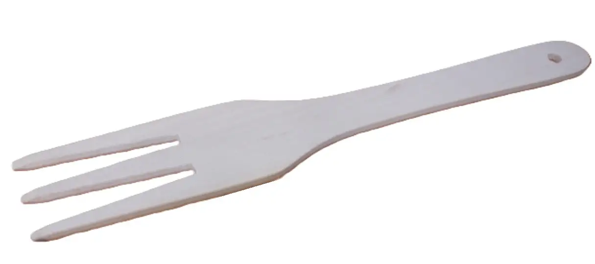 widelec drewniany 28 cm.   / 8861