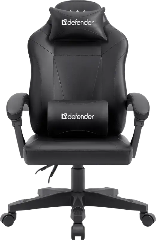 FOTEL DEFENDER MASTER CZARNY GAMING — 2