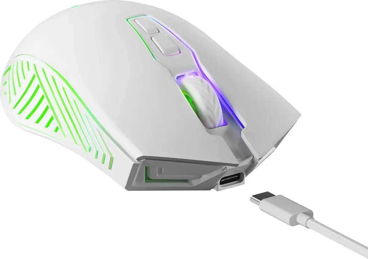 MYSZ DEFENDER GM-502 PANDORA RF BEZPRZEWODOWA 3200dpi 7P BIAŁA — 3