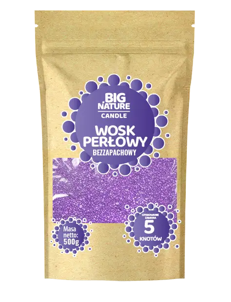 Wosk Perłowy Fioletowy 500g