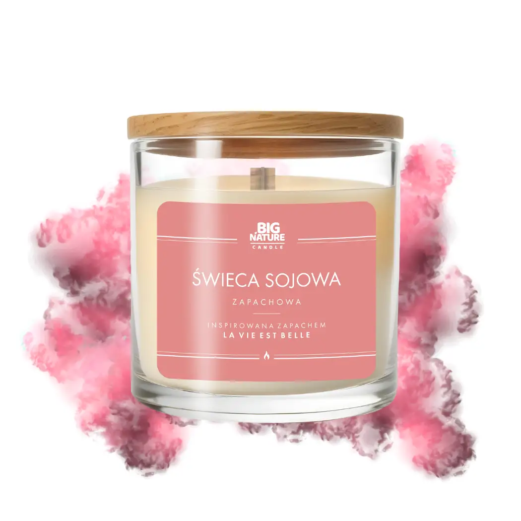 Świeca sojowa zap. insp. LA VIE EST BELLE 155g