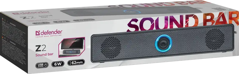 GŁOŚNIK DEFENDER SOUNDBAR Z2 6W LED USB — 7