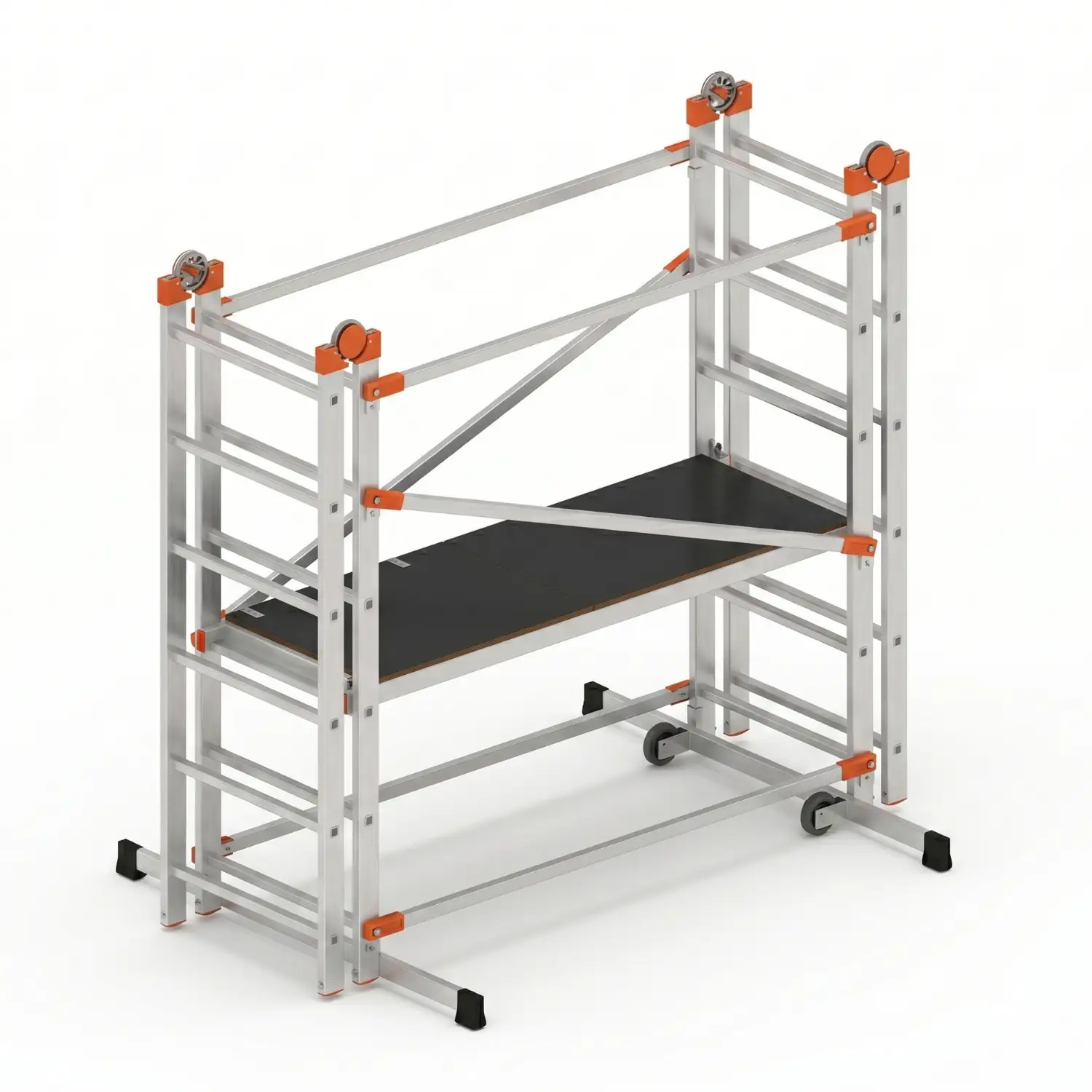 Rusztowanie przegubowe jezdne 4w1 GIERRE Fast&Lock G-FA200FL 3,9 m modułowe — 2
