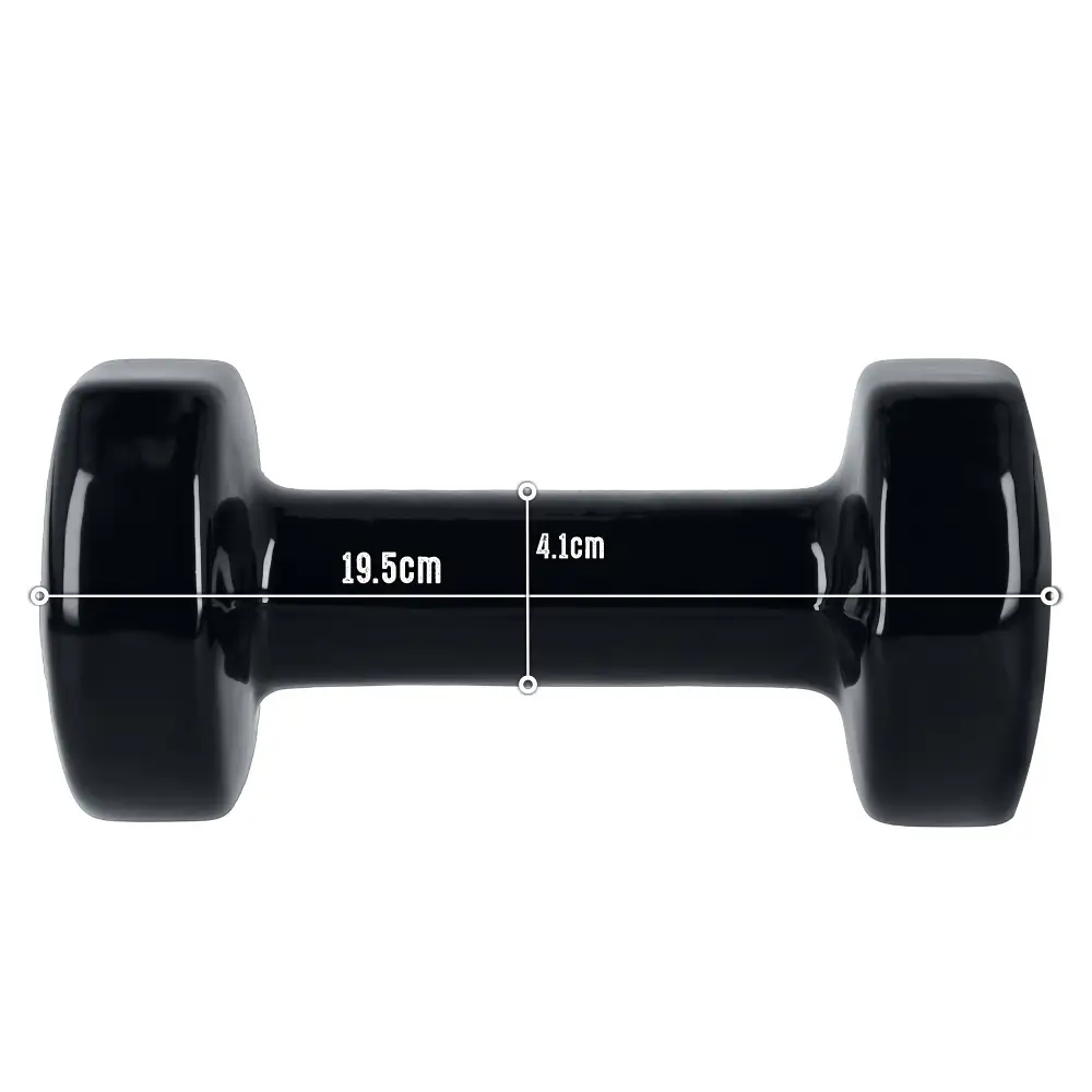 Hantelek żeliwny 4 kg winylowy Pretorians