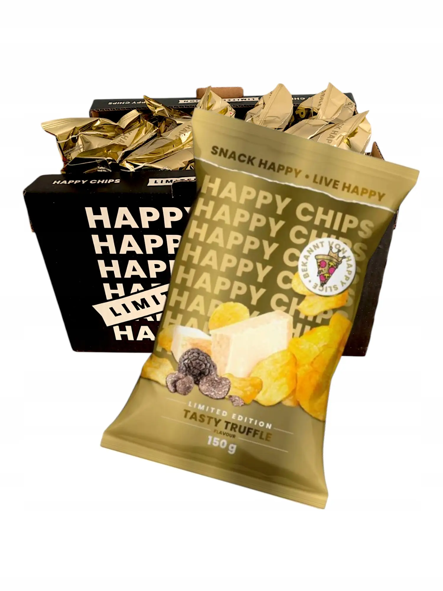 Happy Chips Tasty Truffle Limited Edition 150g Karton — 3