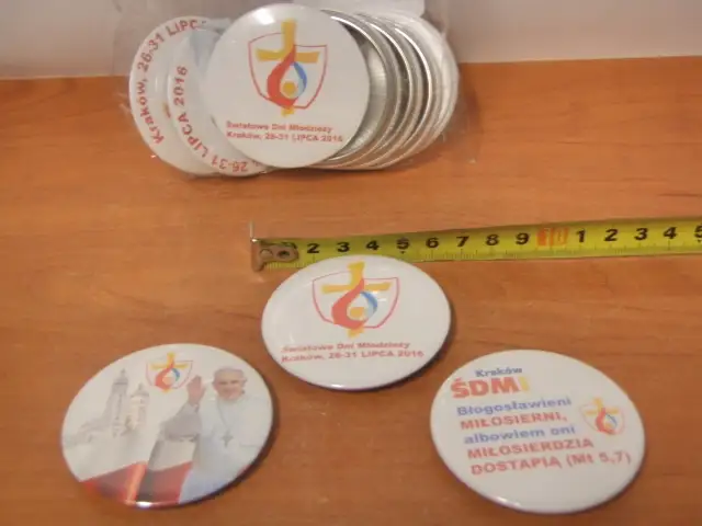 przypinka  ŚWIATOWE DNI MŁODZIEŻY 10 SZT — 2