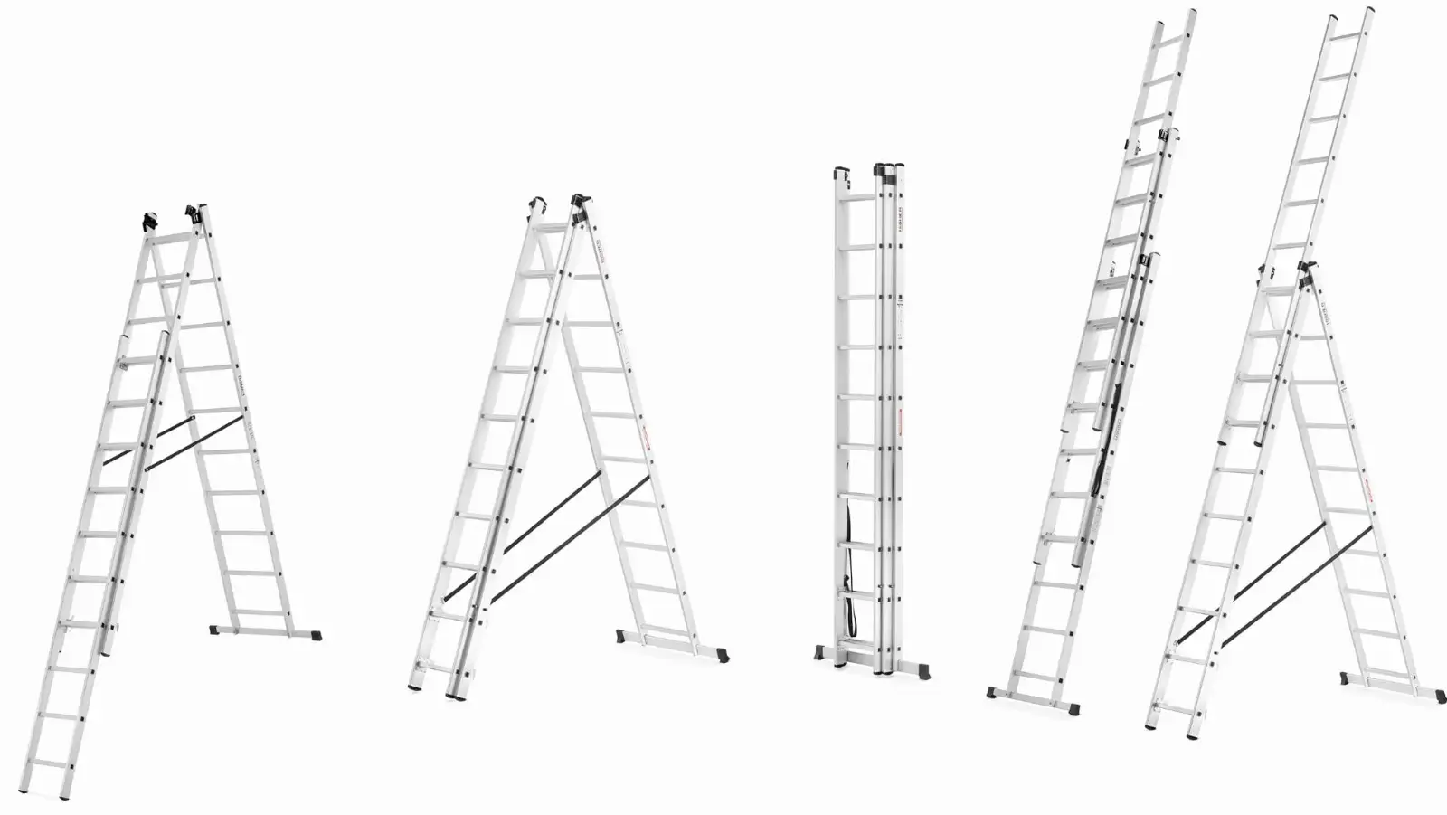 Drabina aluminiowa wielofunkcyjna uniwersalna 3x10 HIGHER z opcją na schody — 19