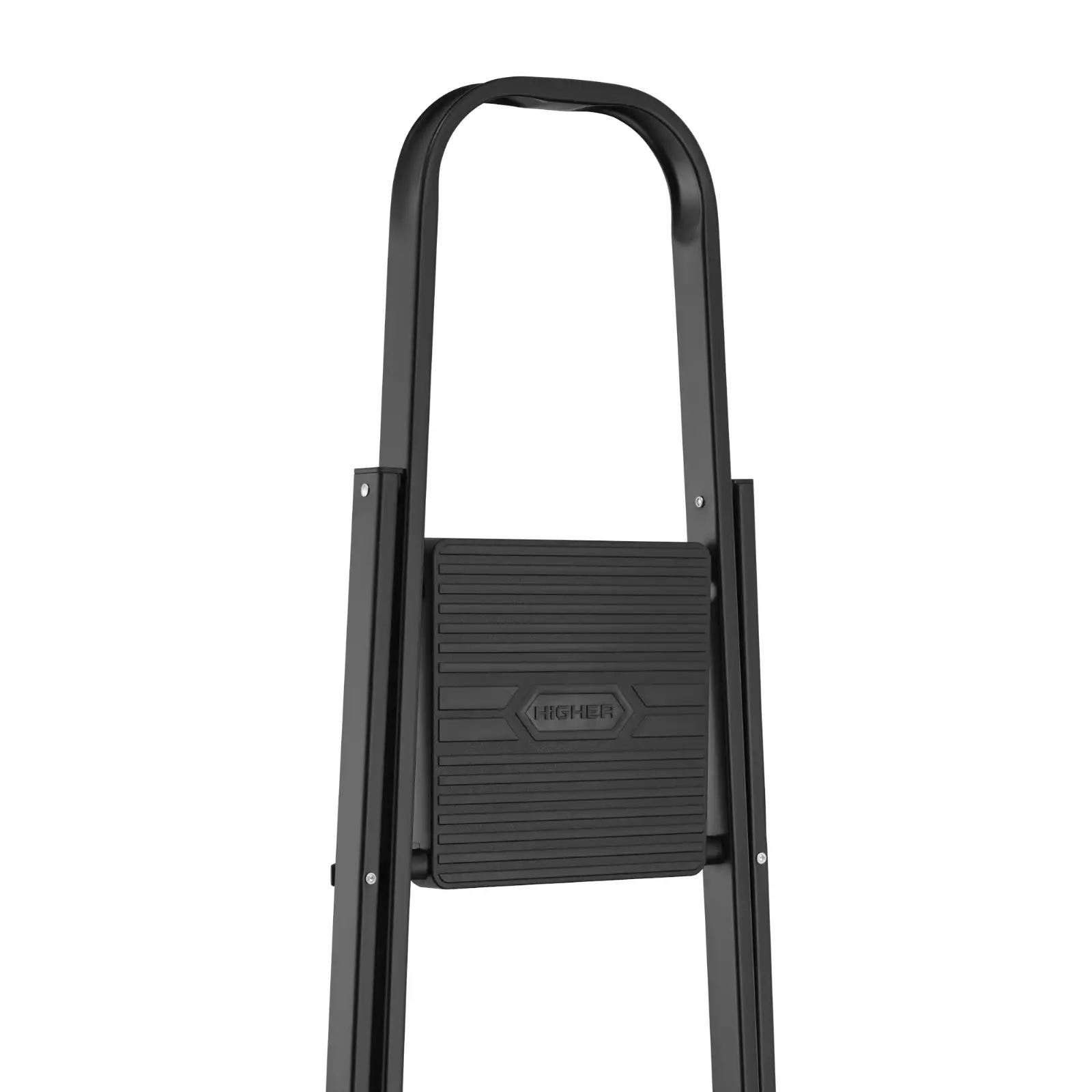 Drabina aluminiowa stalowa domowa HIGHER 3 stopnie 150 kg MOCNA — 12