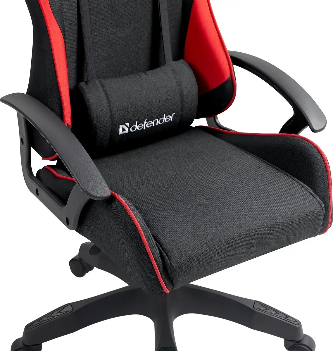 FOTEL DEFENDER KRAKEN CZERWONO-CZARNY GAMING — 18