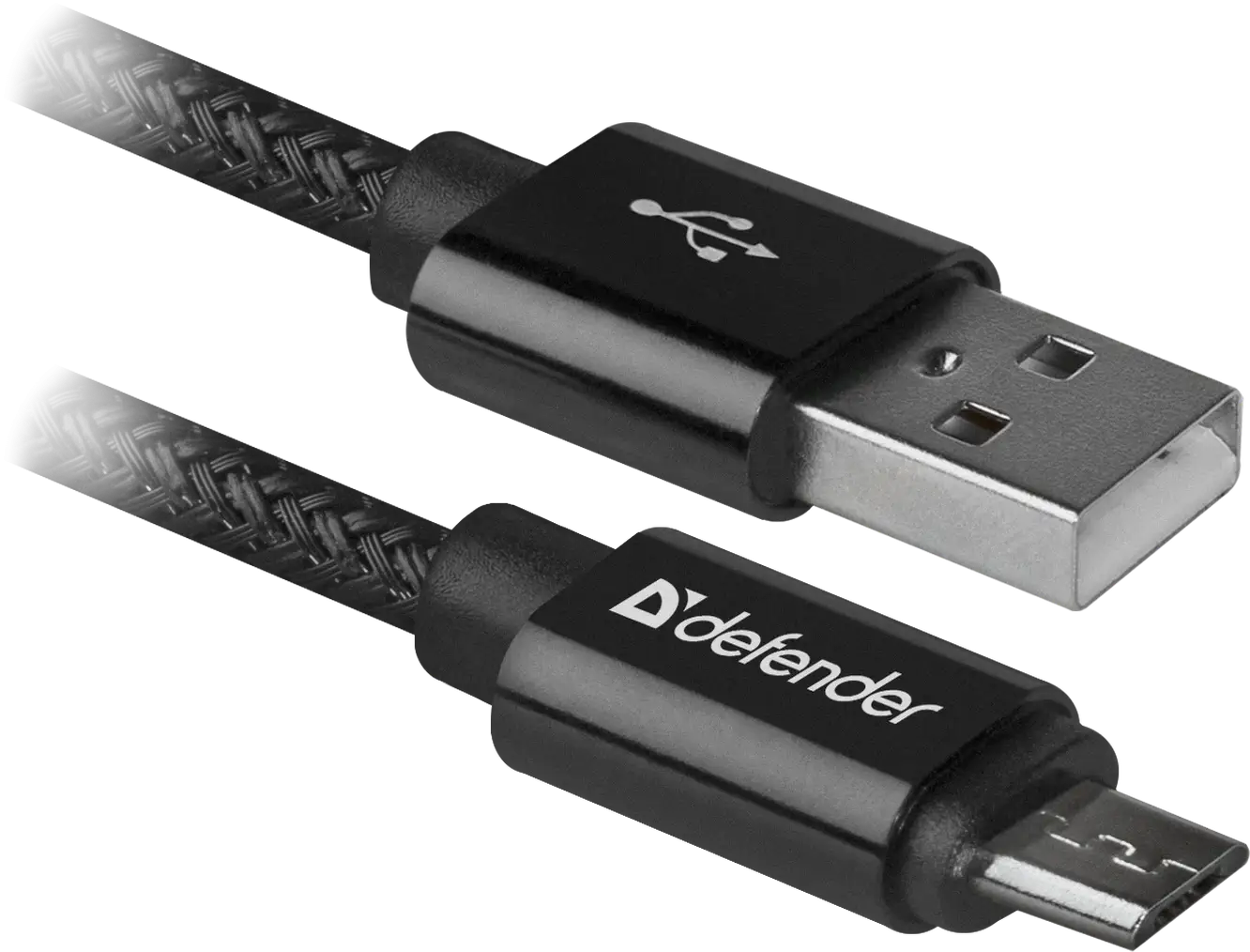 KABEL DEFENDER USB AM-MICRO BM 1.0m 2.1A CZARNY