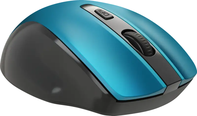 MYSZ DEFENDER PRIME MB-053 RF BEZPRZEWODOWA SILENT TURKUSOWA OPTICAL — 5