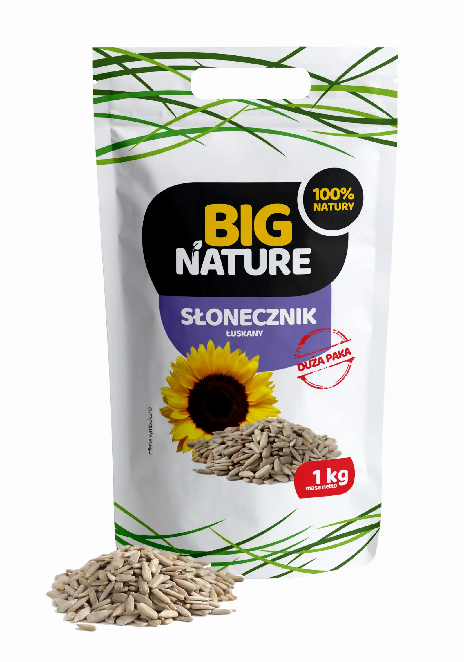 Słonecznik Łuskany 1kg Duża Paka - BIG NATURE