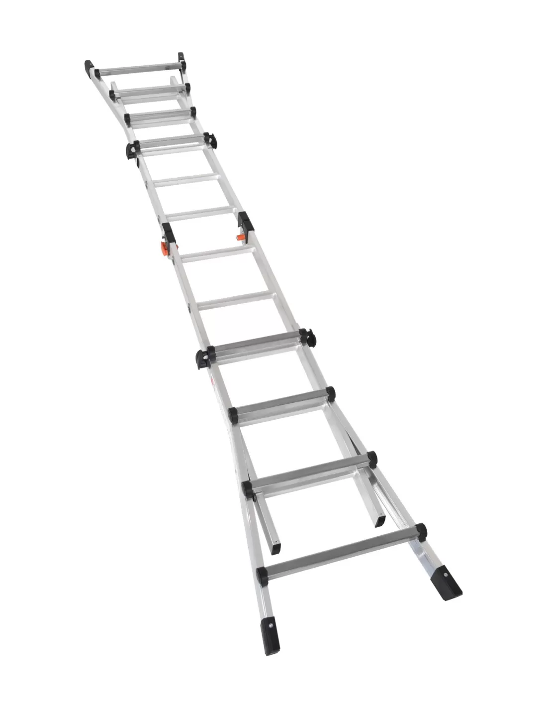 Drabina aluminiowa teleskopowa 5,2m GIERRE 4x5 na schody przegubowa 150 kg — 3