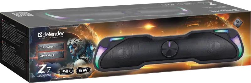 GŁOŚNIK DEFENDER SOUNDBAR Z7 6W LED USB — 4