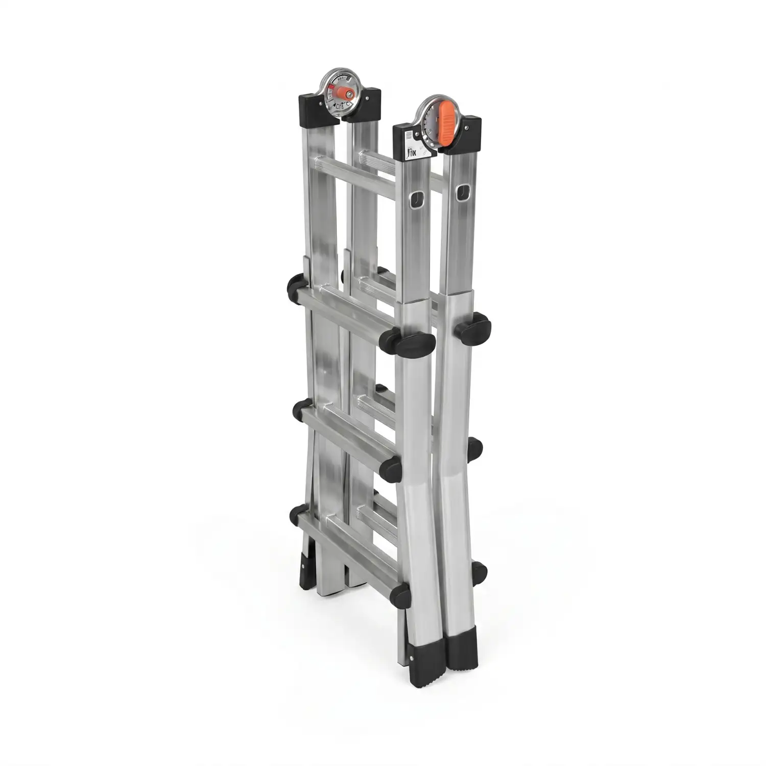 Drabina aluminiowa teleskopowa 4,2m GIERRE 3x4 na schody przegubowa 150 kg — 4