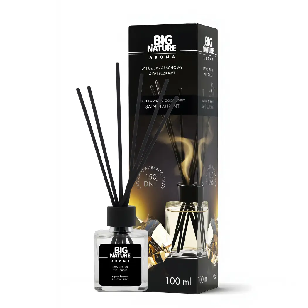 Dyfuzor zapachowy z patyczkami - inspirowany zapachem SAINT LAURENT 100ml — 4