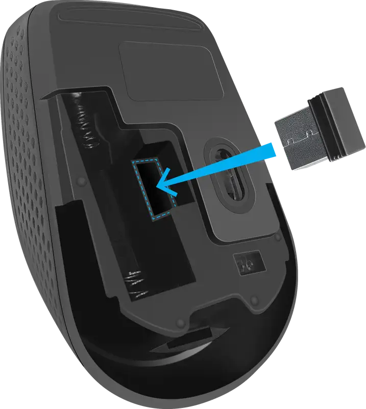 MYSZ DEFENDER TIANA MB-055 RF BEZPRZEWODOWA SILENT CZARNA 1000dpi 3P — 2