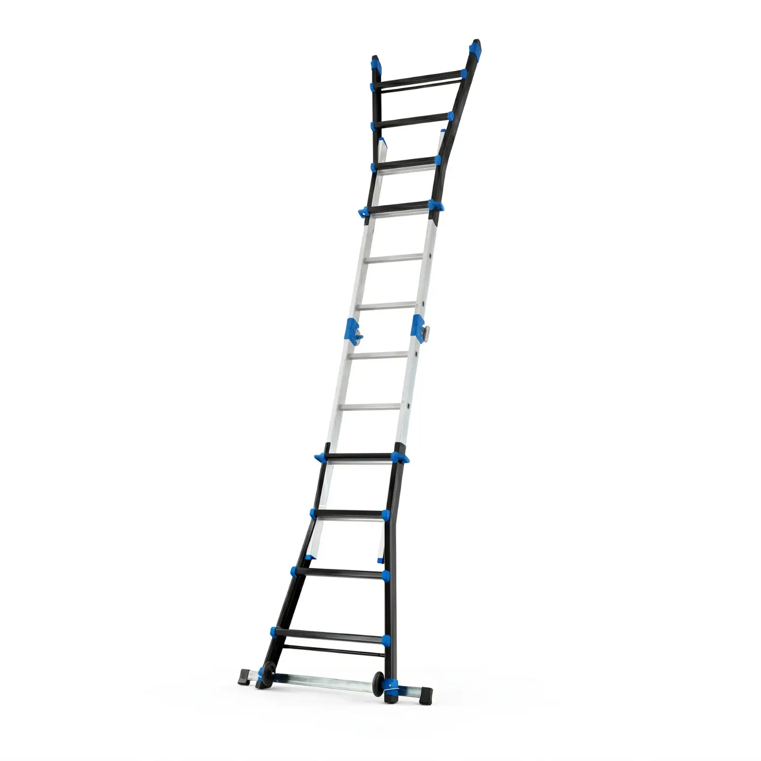 Drabina aluminiowa przegubowa teleskopowa Gierre 4x4 wielofunkcyjna na schody 150 kg 5 m EN-131 — 2