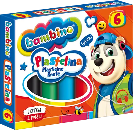 plastelina 6 kol. Bambino 1727