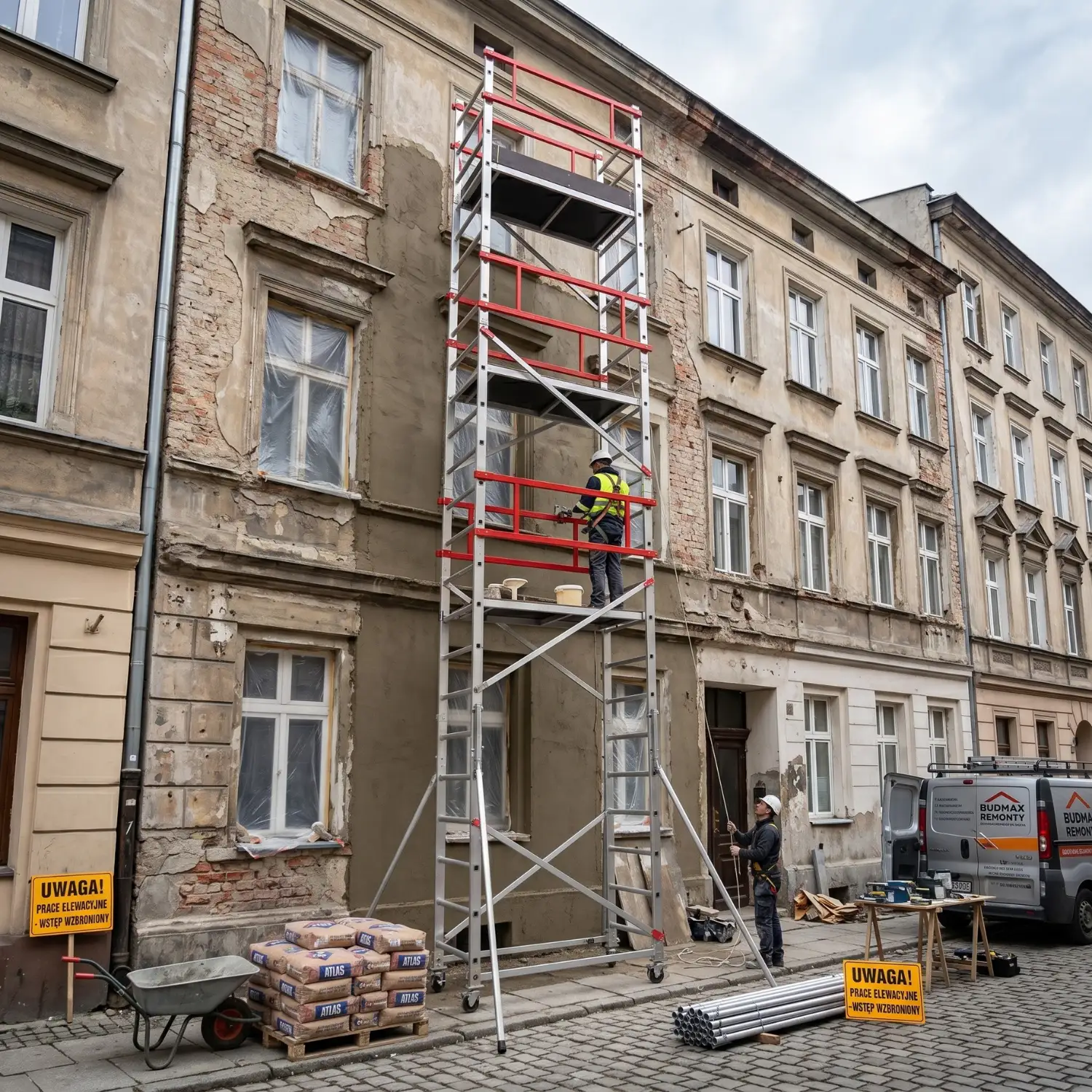 Rusztowanie jezdne GIERRE G-TA2100FL 8,30 m modułowe profesjonalne — 11