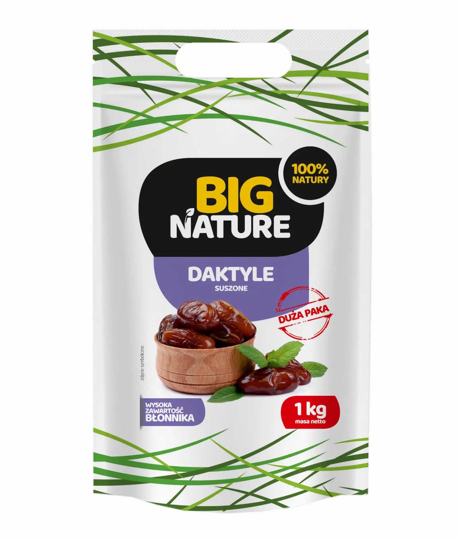 Daktyle suszone 1kg Duża Paka - BIG NATURE — 2