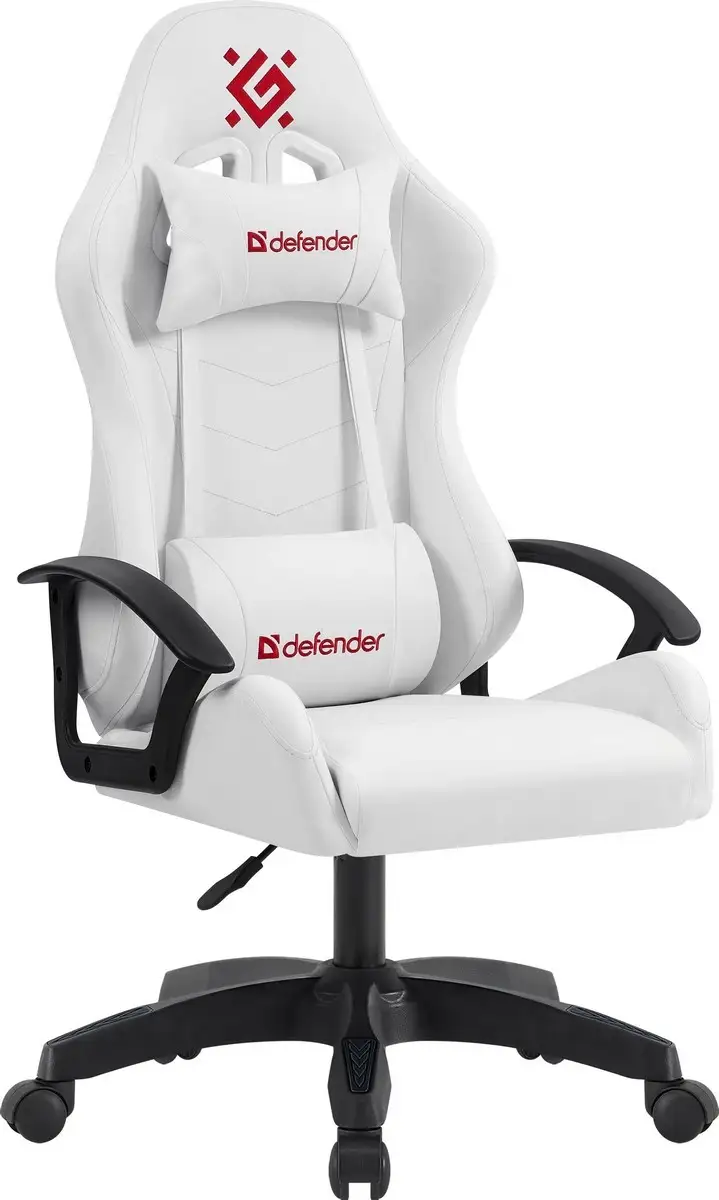 FOTEL DEFENDER LION BIAŁY GAMING — 12