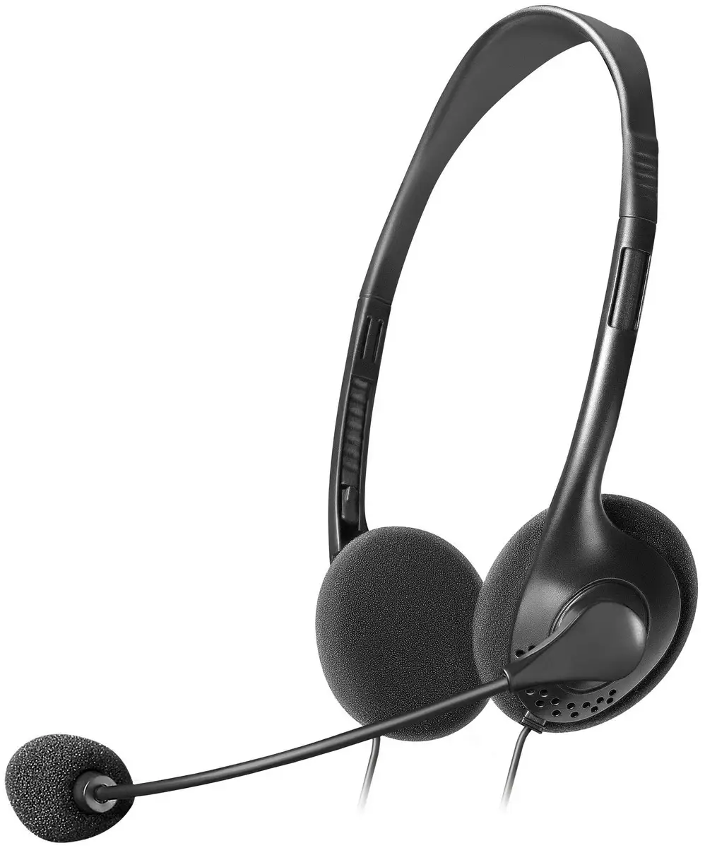 SŁUCHAWKI DEFENDER Z MIKROFONEM AURA 102 CZARNE