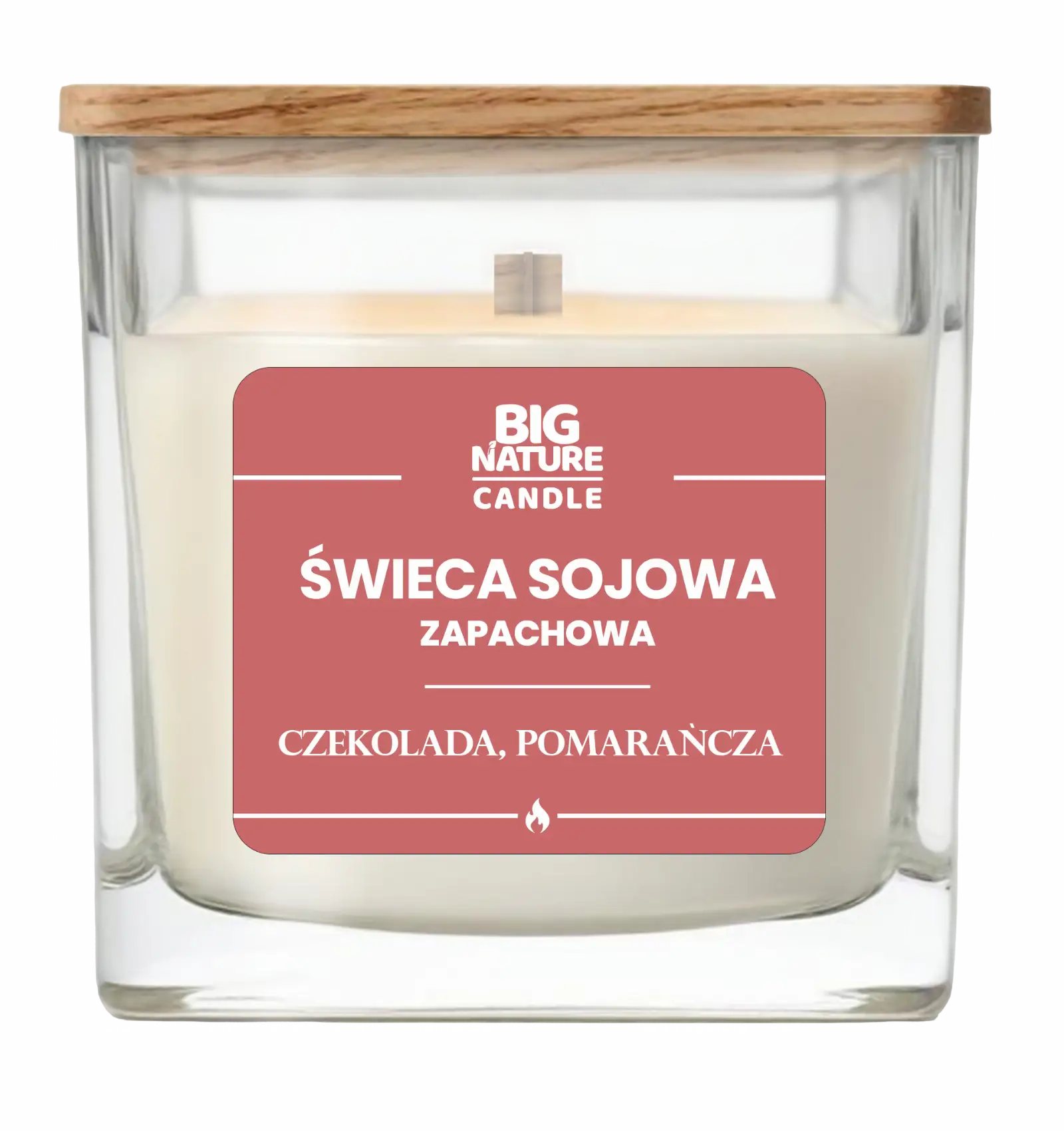 Świeca sojowa o zap. Czekolada i Pomarańcza 220g