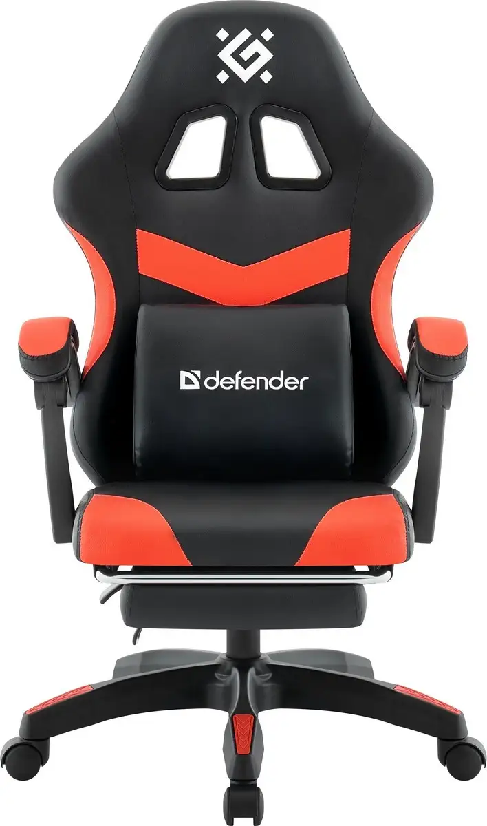 FOTEL DEFENDER RUNA PRO CZERWONO-CZARNY GAMING — 9