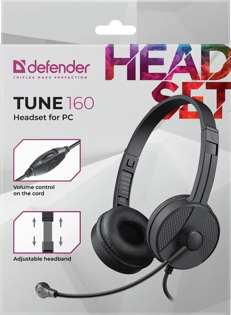 SŁUCHAWKI DEFENDER Z MIKR TUNE 160 CZARNE — 20