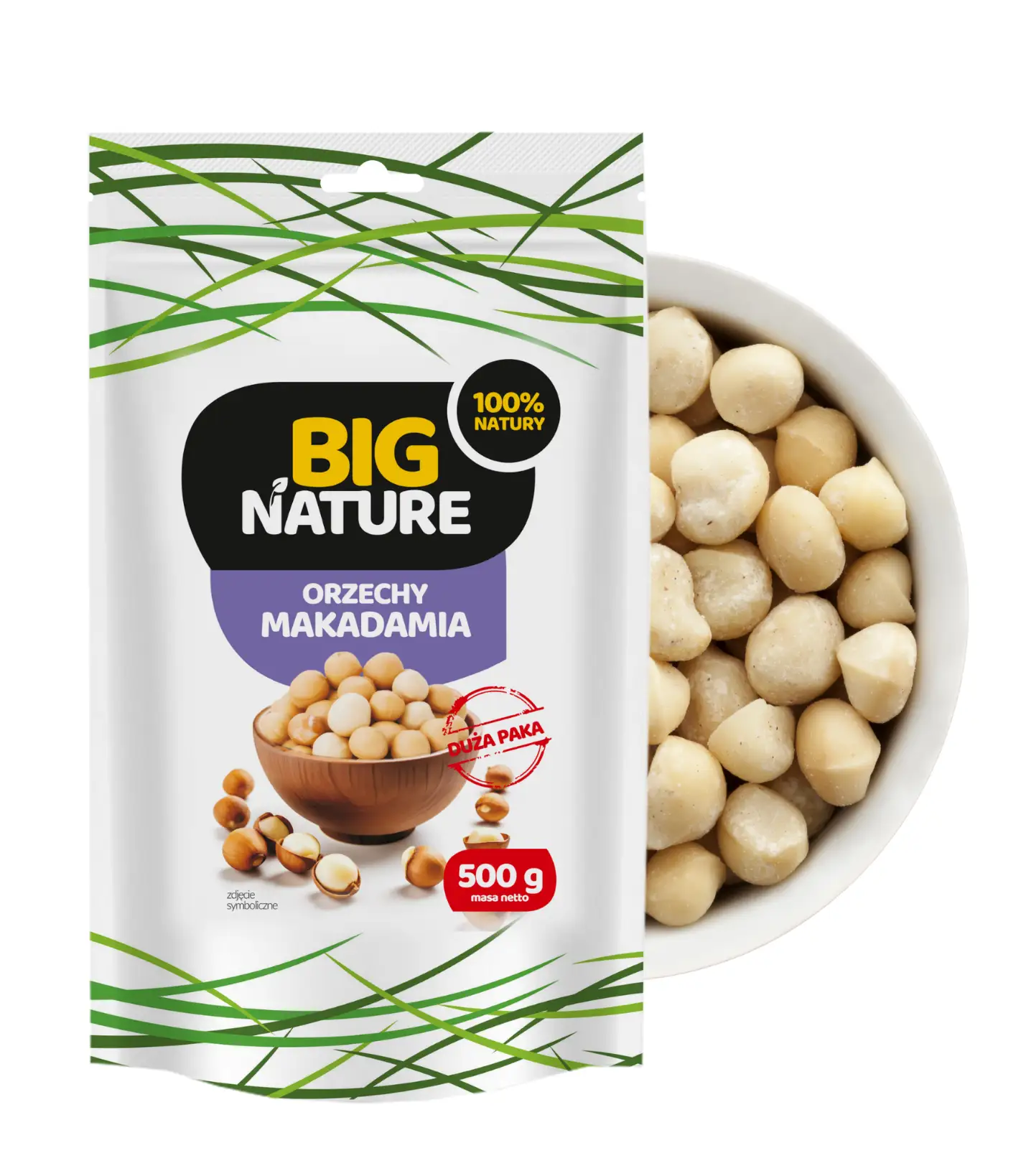 Orzechy Macadamia 500g  - BIG NATURE