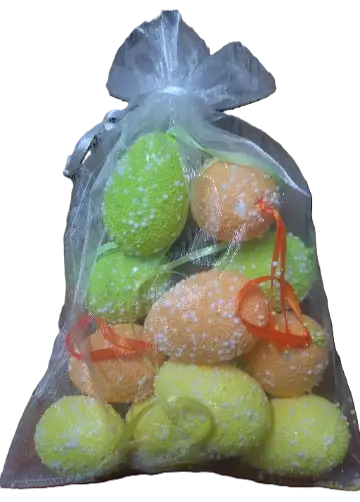 jajka zawieszka 12szt w worku PASTELE LT00298
