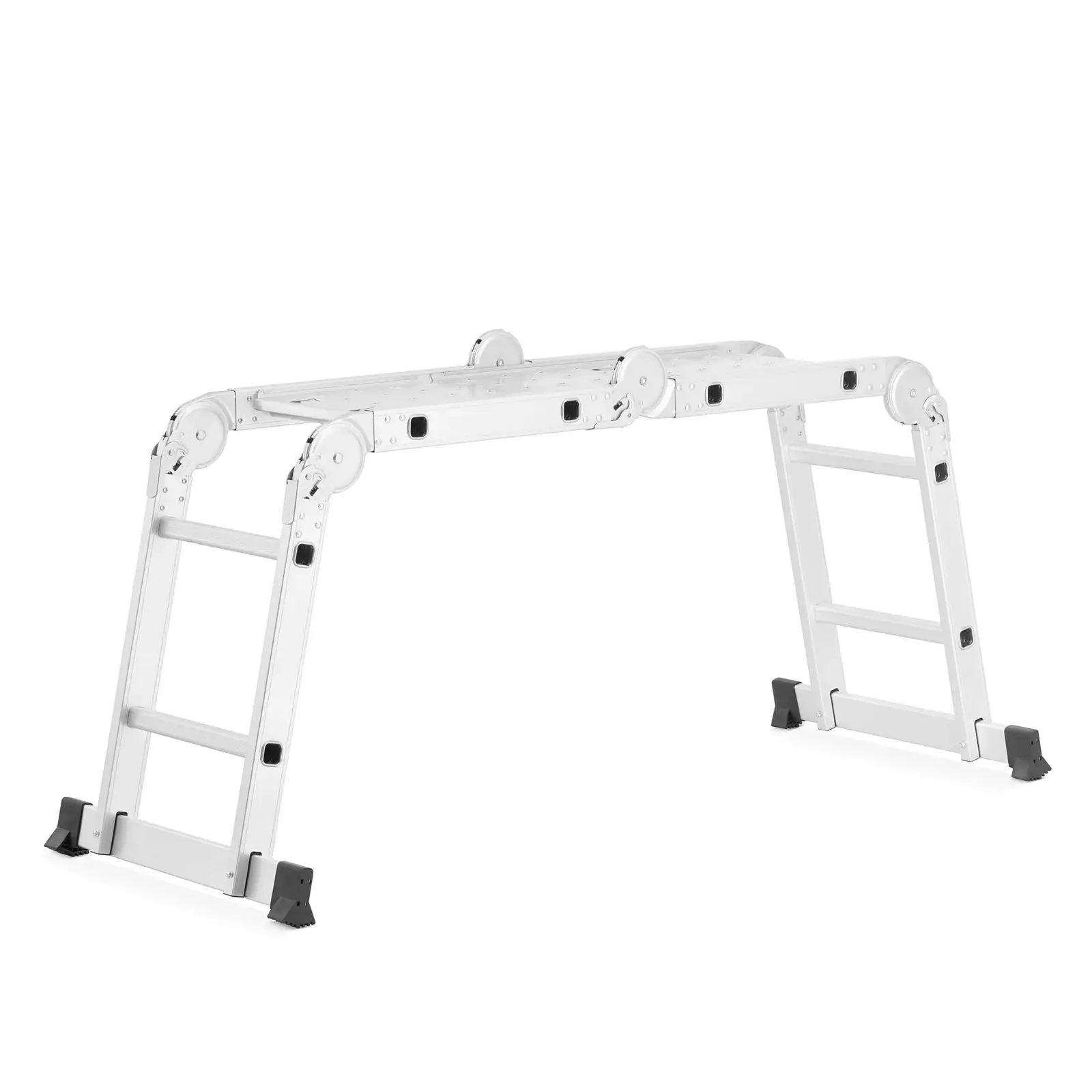 Drabina aluminiowa przegubowa SKŁADANA wielofunkcyjna 4x2 HIGHER + podest — 11