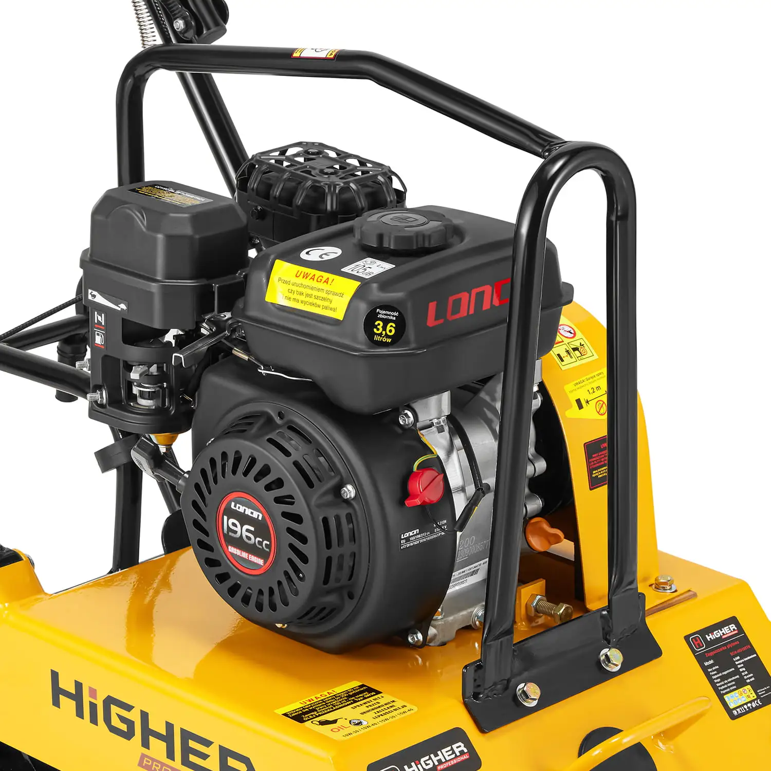 Zagęszczarka spalinowa ubijak gruntu HIGHER 100kg LONCIN 6,5KM — 5