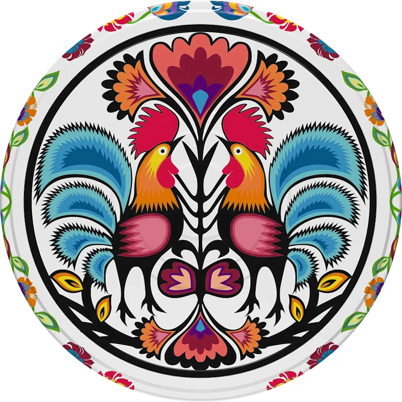 zakrętki do słoików 10szt. FI-66 FOLK | 136411