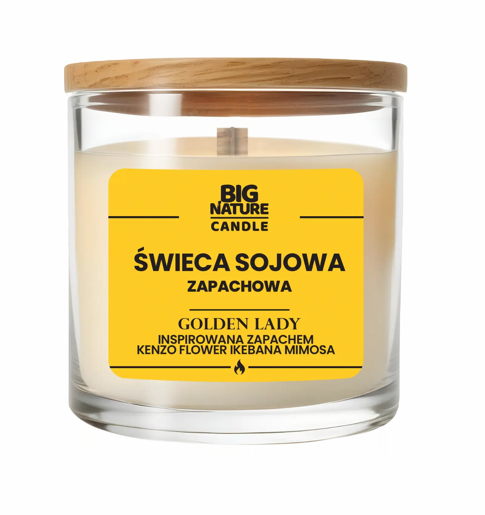 Świeca sojowa o zap. GOLDEN Lady -zap. Insp. KENZO Flower 225g